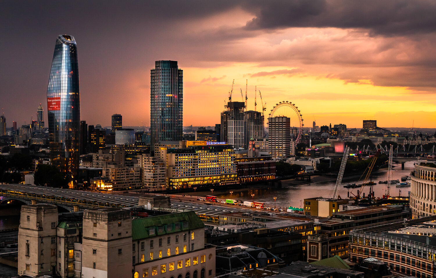 London Skyline at Sunset