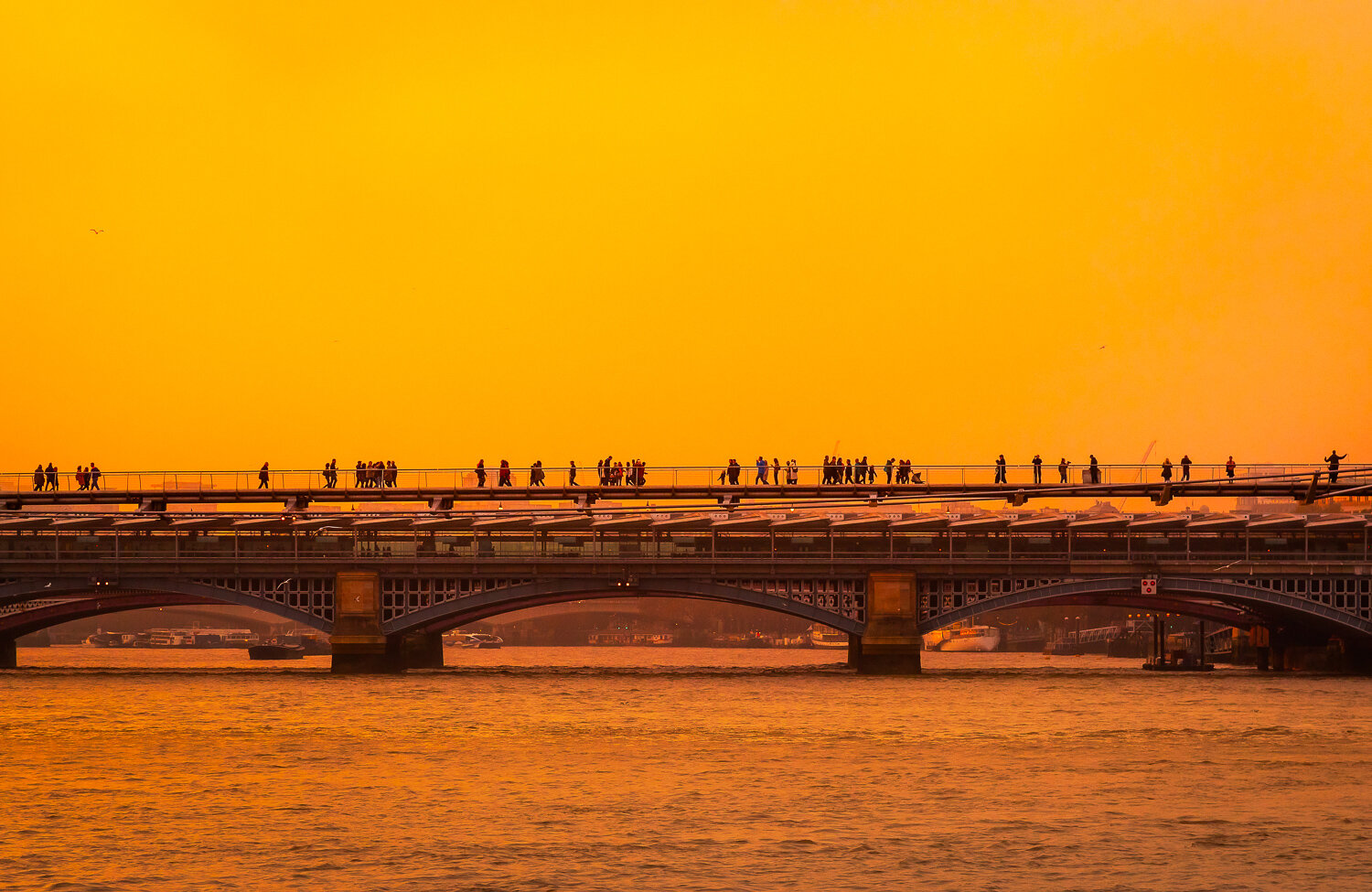 Millennium Bridge at Sunset