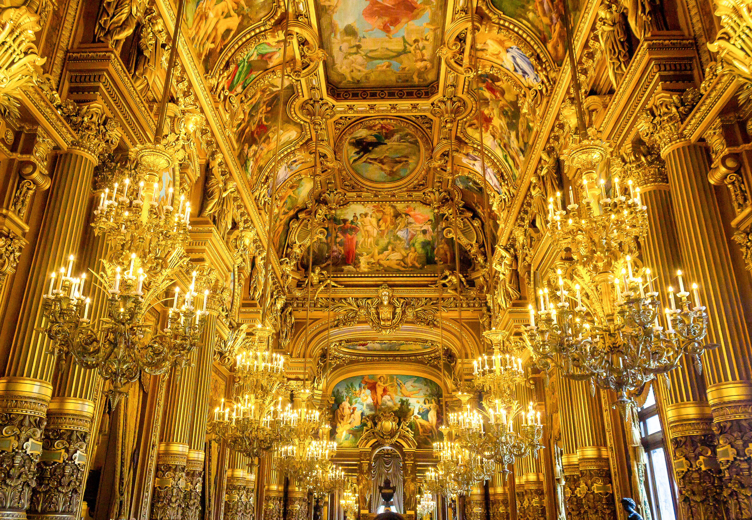 Grand foyer of Palais Garnier Opera House Paris