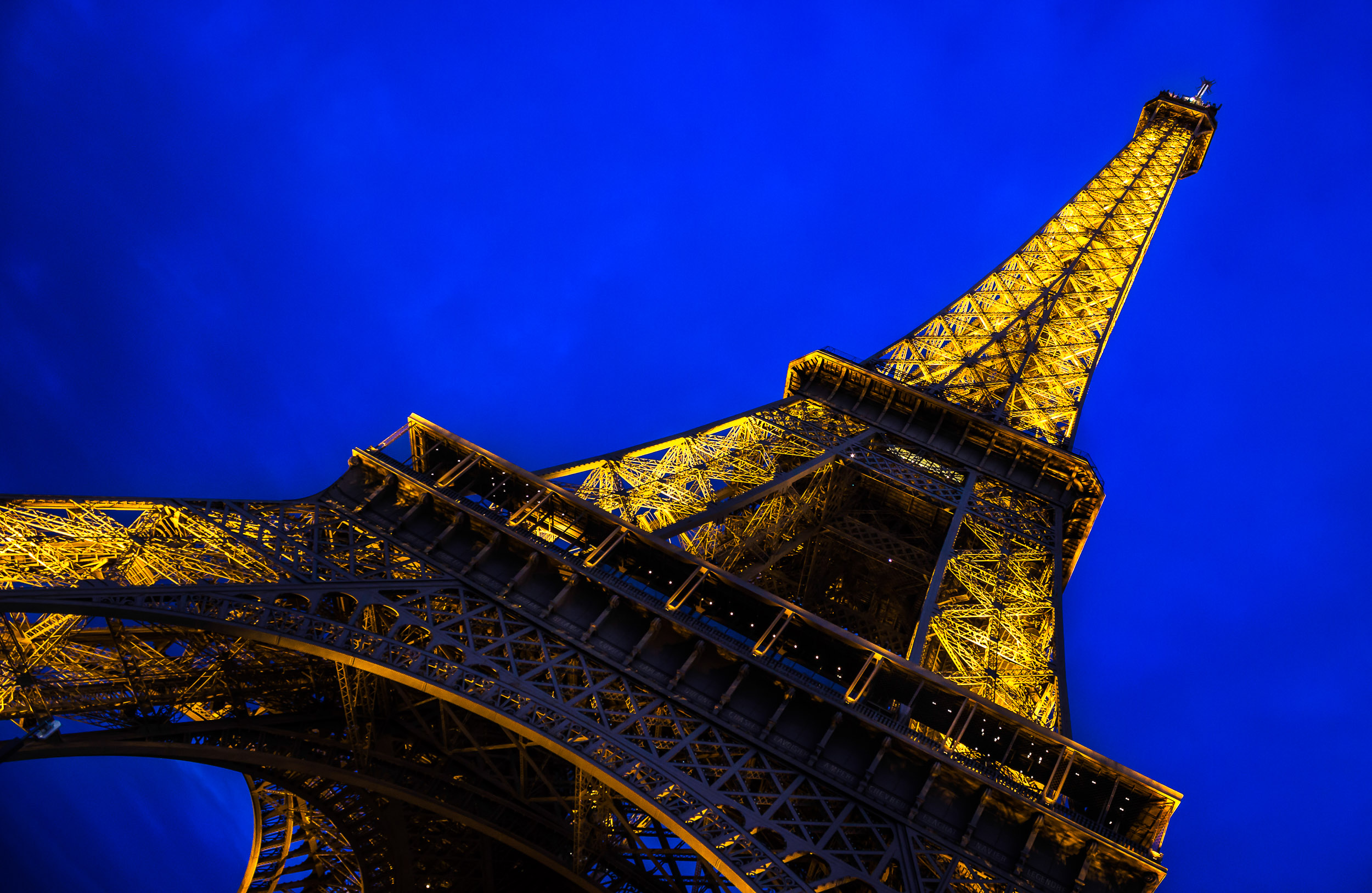 After Rain Eiffel Tower at Evening