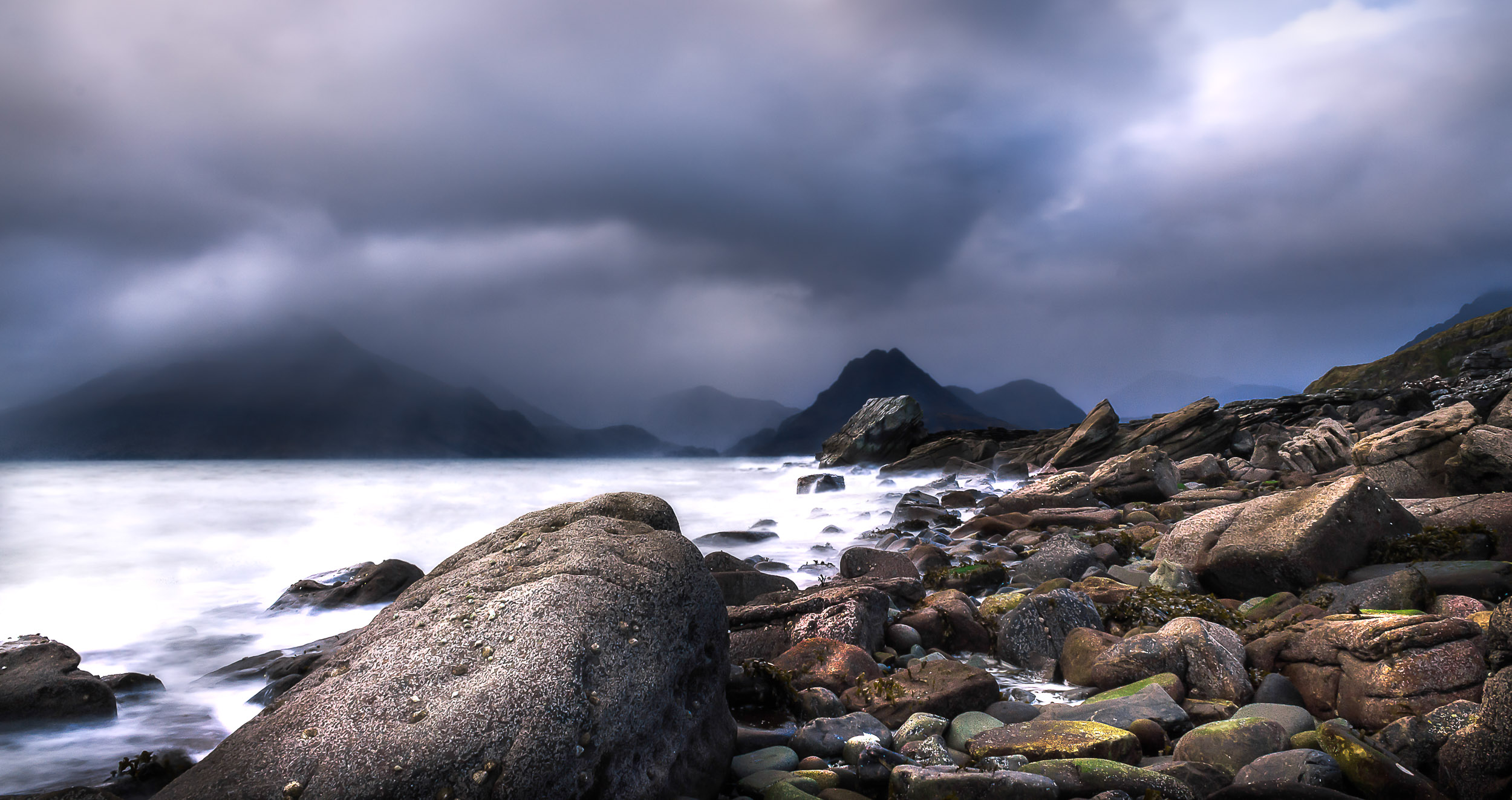 Storm at Elgol Beach in Isle of Skye