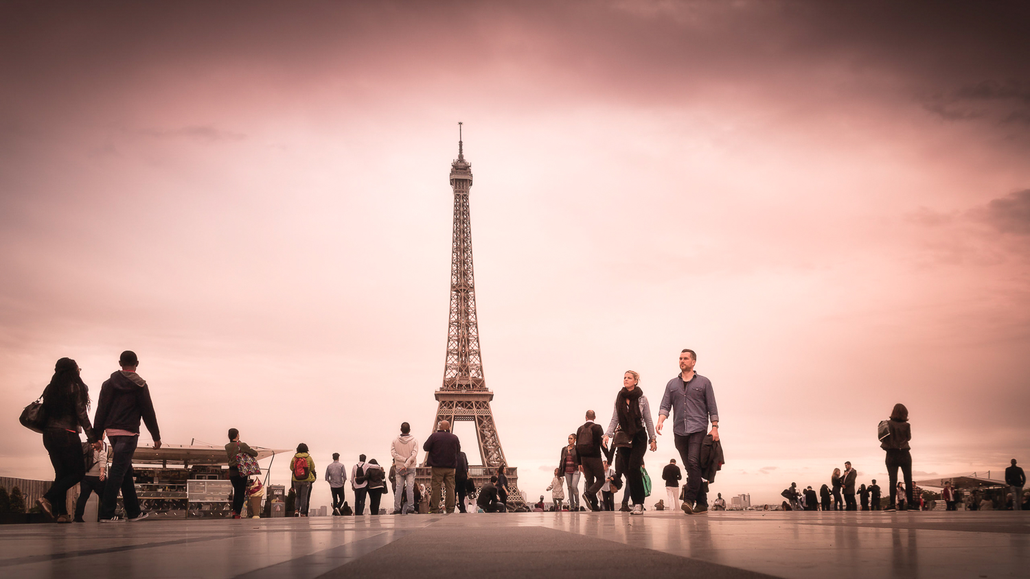 Eiffel Tower view from Trocadero 